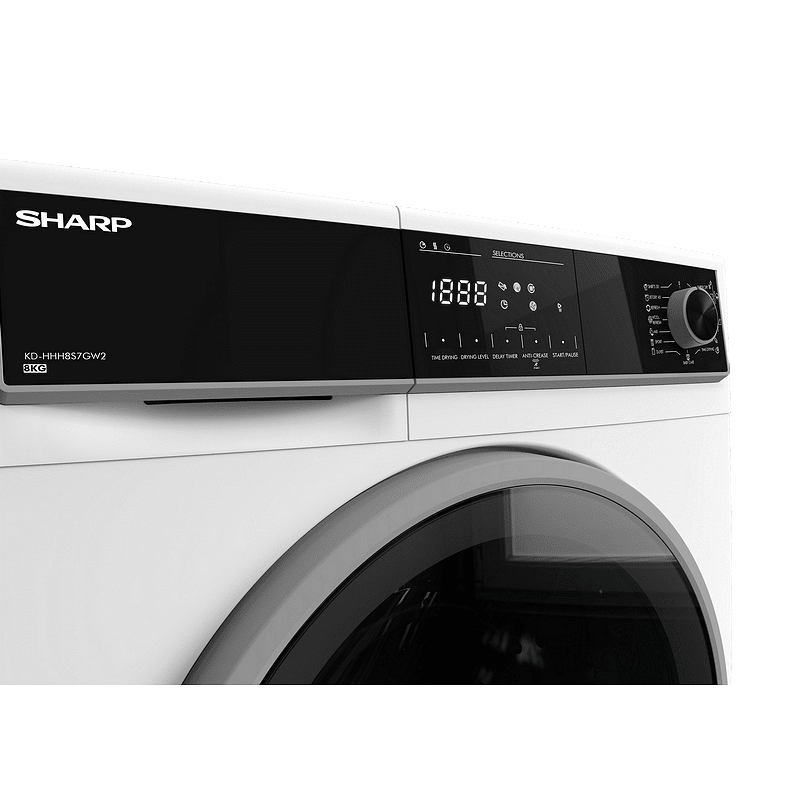 Sharp KD-HHH8S7GW2*** - 8 kg- A++ - Λευκό