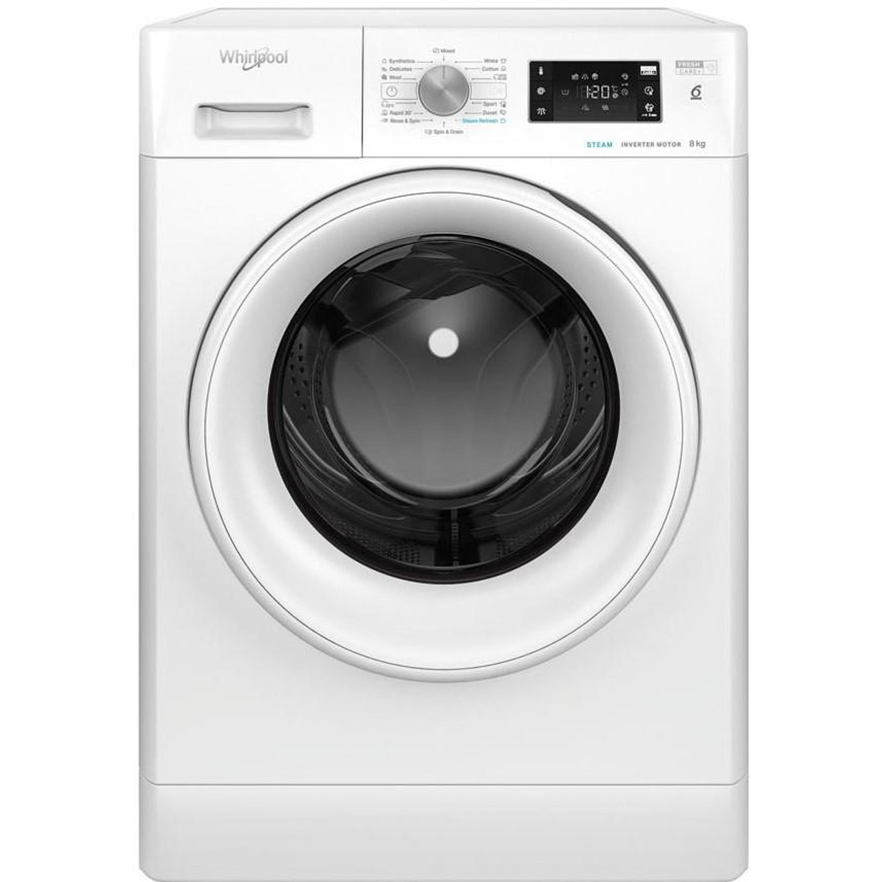 Whirlpool FFB 8258 WV EE   1200 rpm  8.00 kg  B   White