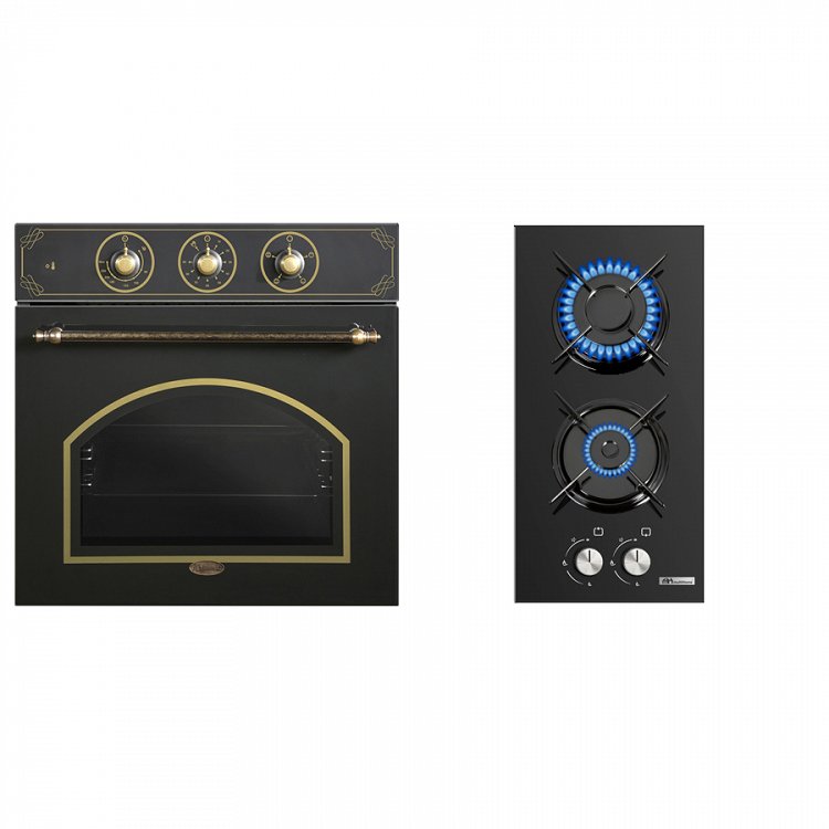 Σετ MULTIHOME B66-SF3 & MH-6141 Φούρνος Retro & Εστία Domino Αερίου 76186